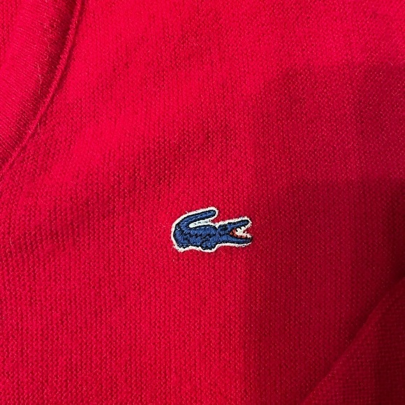 Vintage Izod Lacoste V-Neck Sweater Size L - Picture 2 of 4